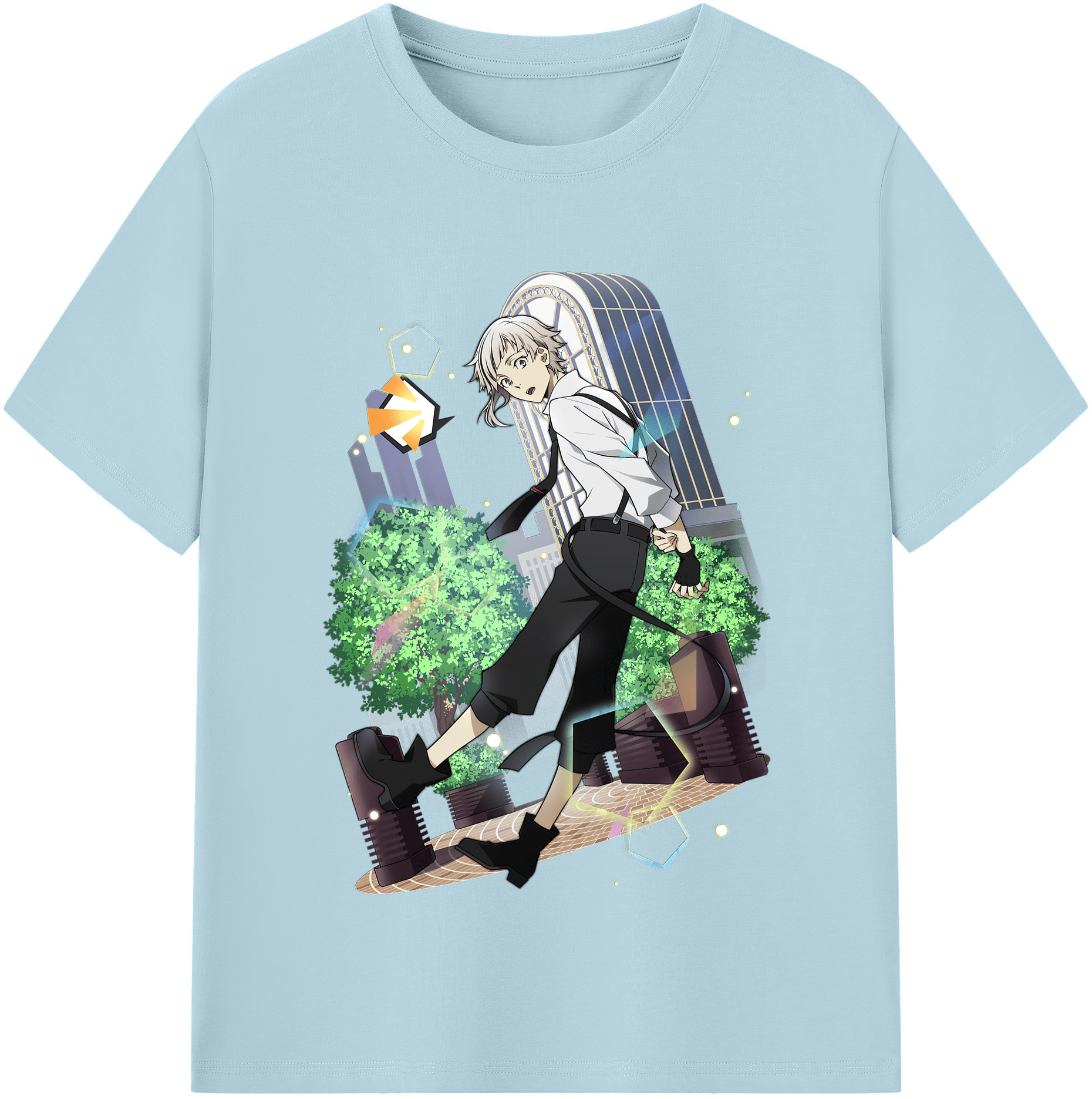（画像用） 文豪ストレイドッグス Bungo Stray Dogs 綿100％半袖Tシャツ（フロントプリント）
